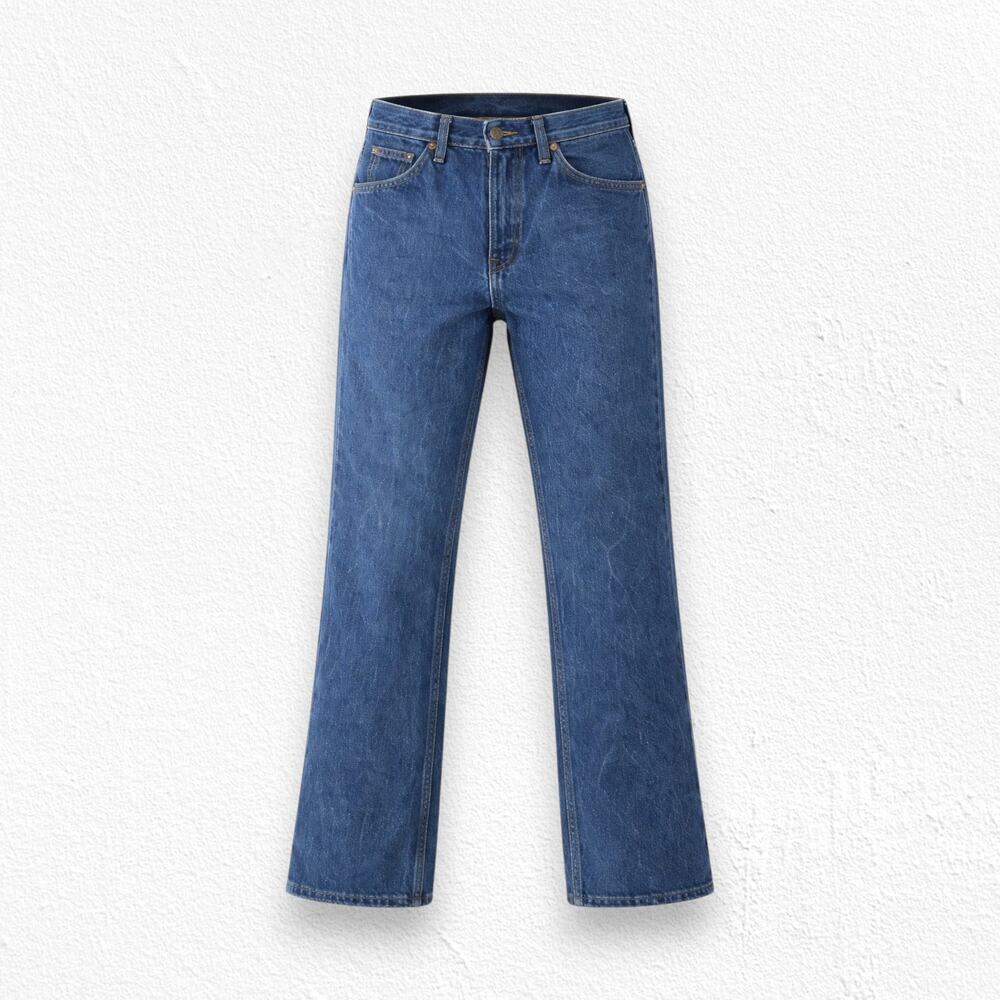 Vintage 80s High Rise Western Bootcut USA Made Plain Pockets Flare Jeans Size 30